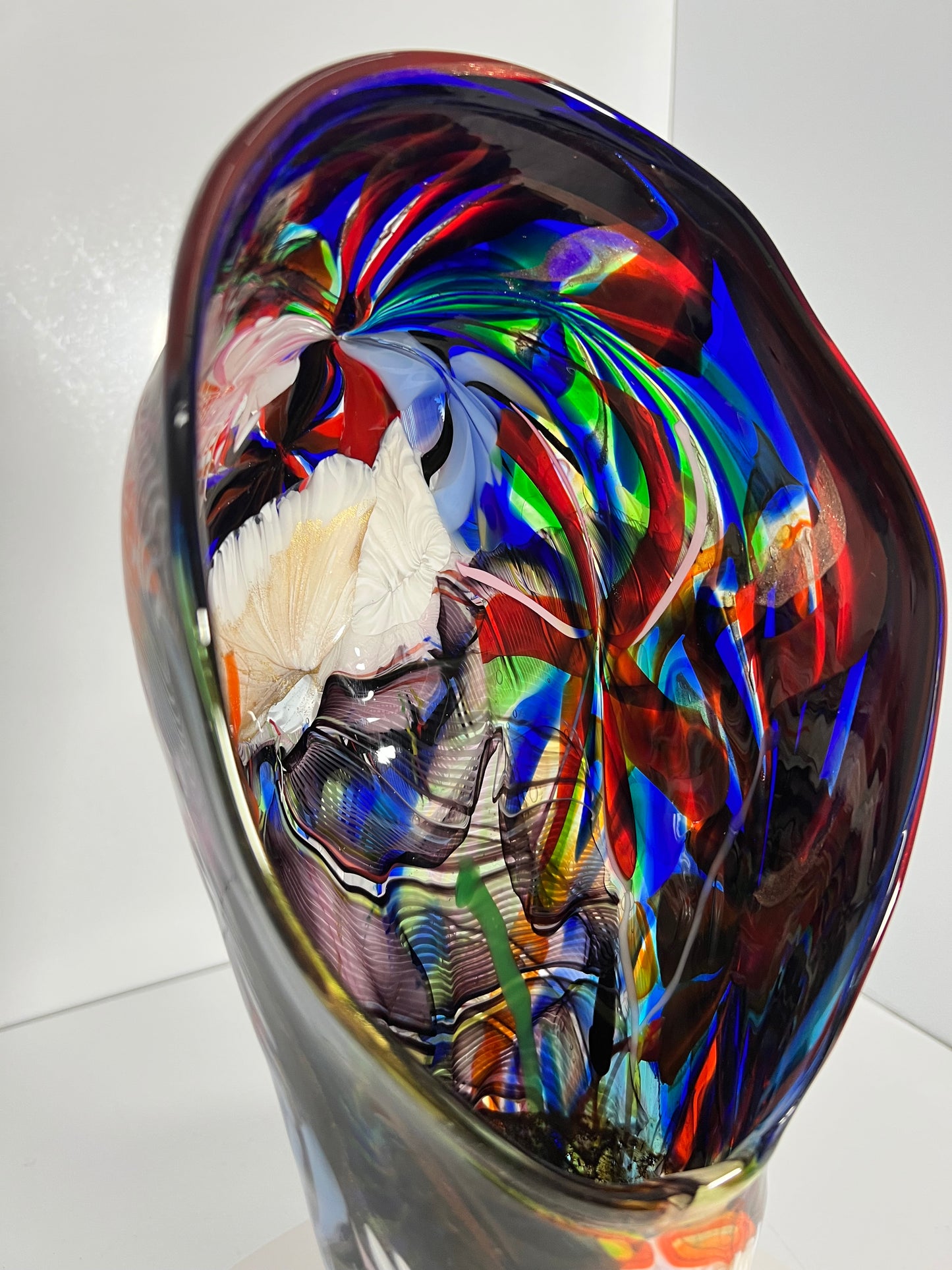 Vaso Artistico "Calla" in Vetro di Murano